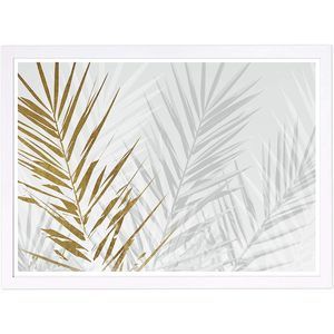 Wynwood Studio Botanical Framed Wall Art Eucalyptus Palm Home, 19x13